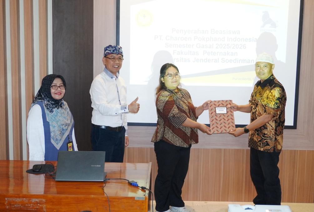 PT. Charoen Pokphand Indonesia Dukung Mahasiswa Fapet Unsoed Melalui Program Beasiswa: Wujud Sinergi Dunia Industri dan Akademik