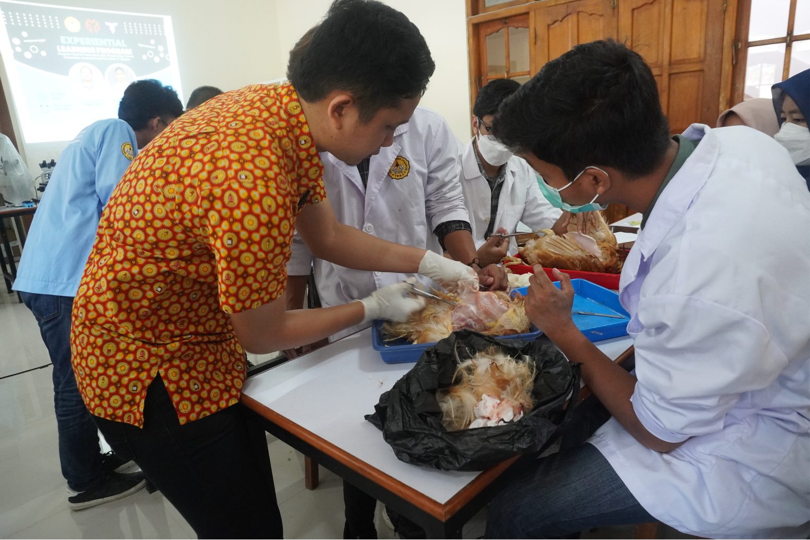 Mahasiswa Fapet Unsoed Ikuti Kuliah Umum Dan Praktik Nekropsi,  Narasumber Dari PT. Medion Bandung