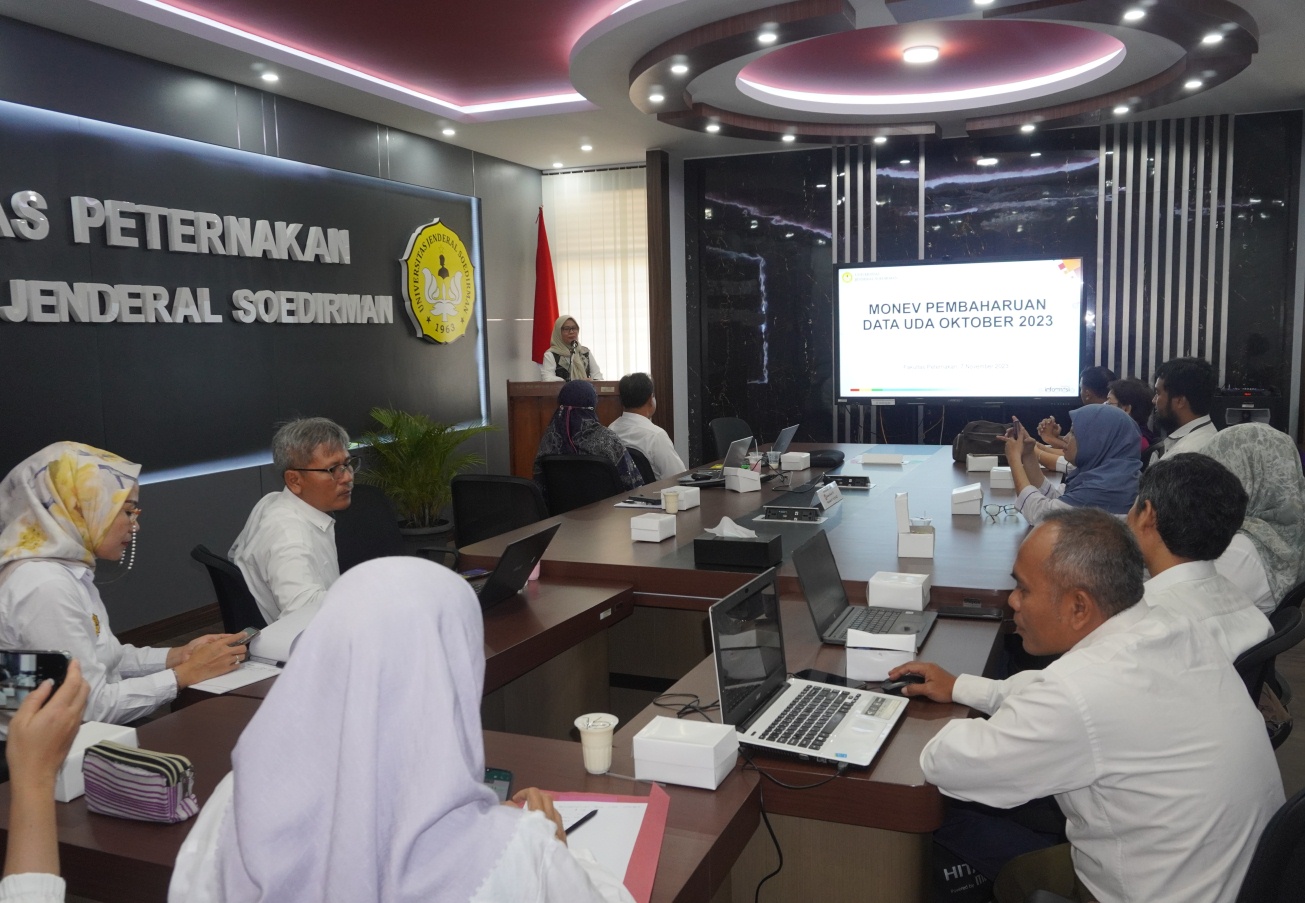Monitoring dan Evaluasi Universitas Dalam Angka (UDA) Universitas Jenderal Soedirman